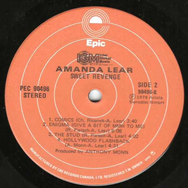 Sweet Revenge Amanda Lear