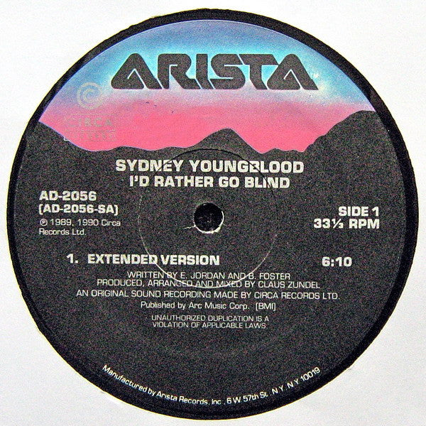 I'd Rather Go Blind Sydney Youngblood