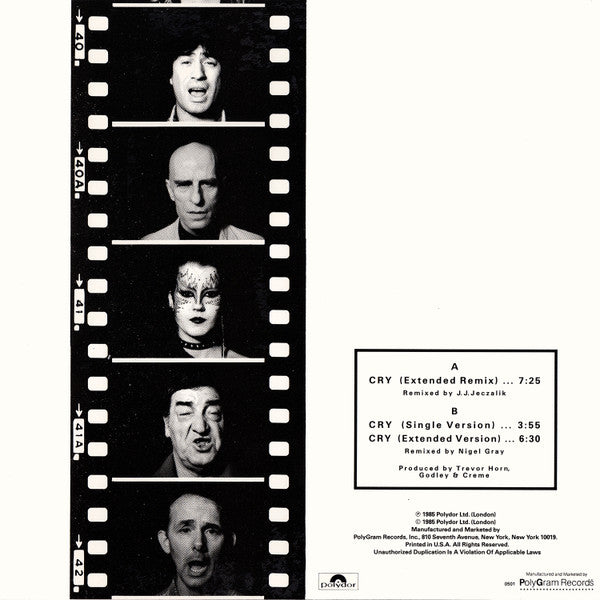 Cry (Extended Remix) Godley & Creme