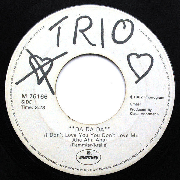 Da Da Da (Je ne t'aime pas, tu ne m'aimes pas Aha Aha Aha) Trio