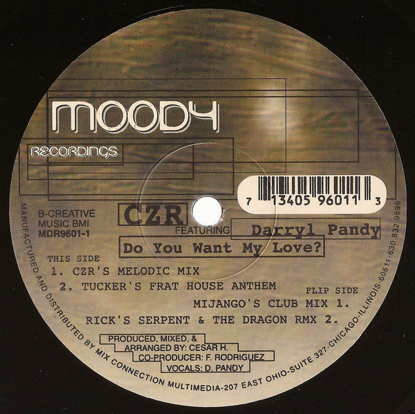 Do You Want My Love? CZR,Darryl Pandy