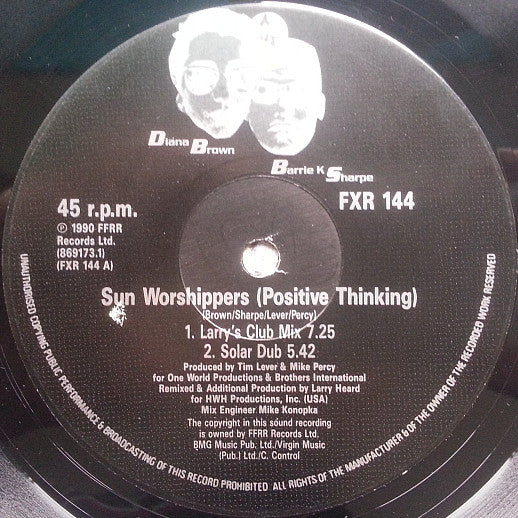 Adorateurs du soleil (Remixes) Diana Brown et Barrie K. Sharpe