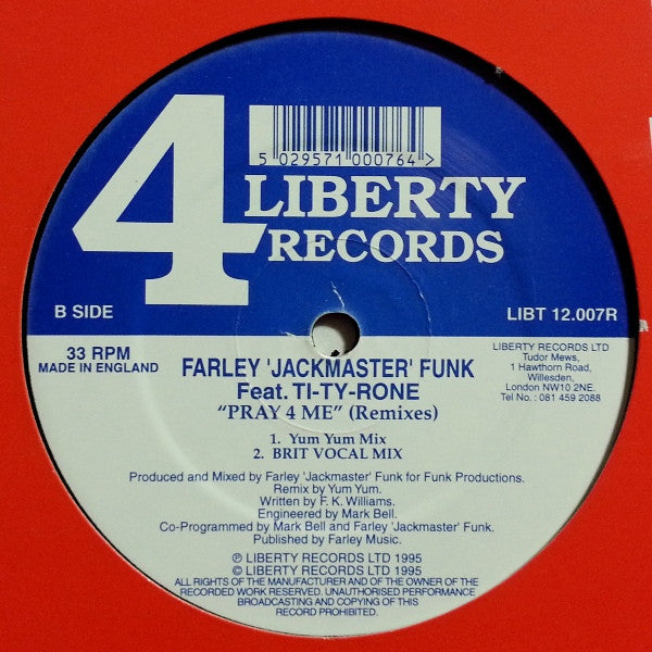 Pray 4 Me (Remixes) Farley "Jackmaster" Funk,Ti-Ty-Rone