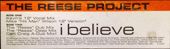 I Believe The Reese Project