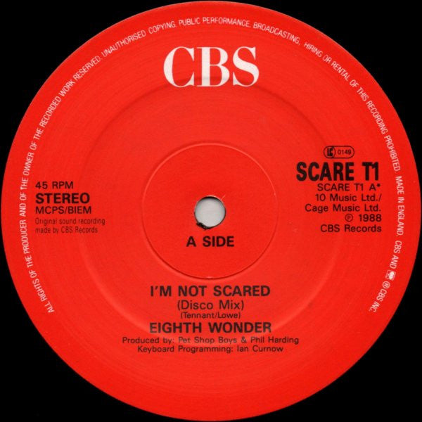 I'm Not Scared Eighth Wonder