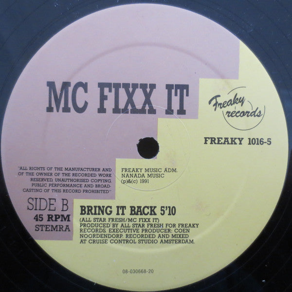 You Can Love It / Bring It Back MC Fixx It