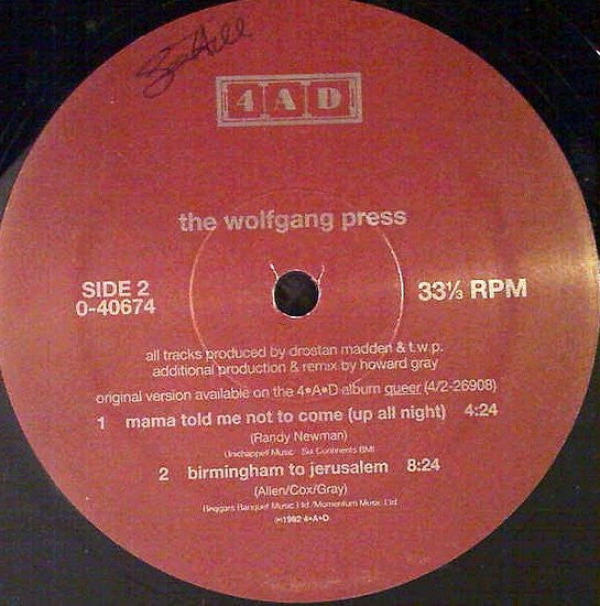 Maman m'a dit de ne pas venir La presse Wolfgang