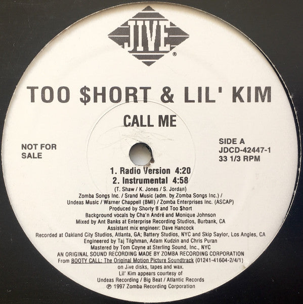 Call Me 4 Too Short,Lil' Kim