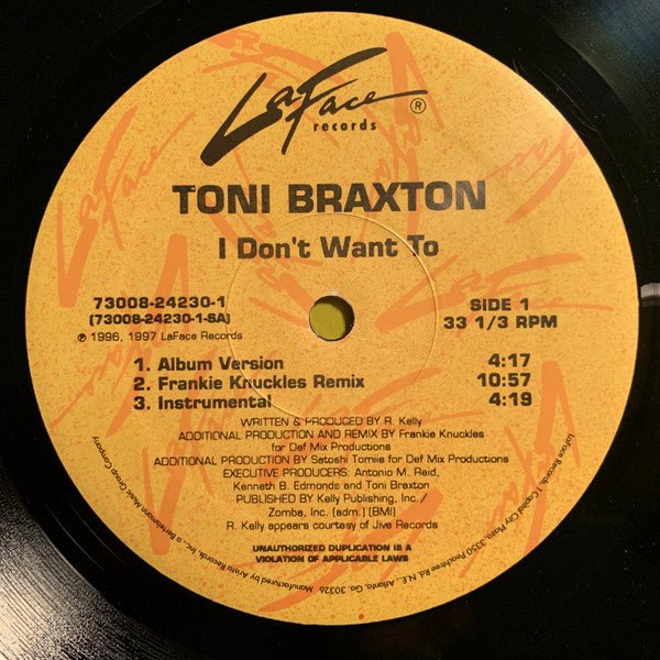 I Don't Want To / I Love Me Some Him Toni Braxton