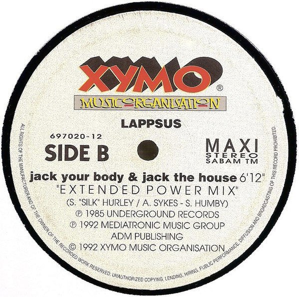 Jack Your Body et Jack The House Lappsus