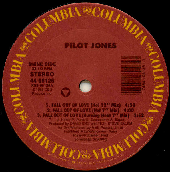 Fall Out Of Love Pilot Jones