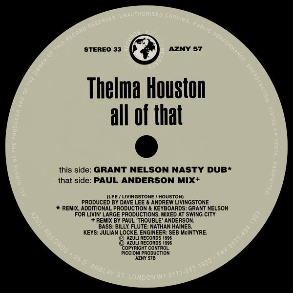 All Of That Thelma Houston