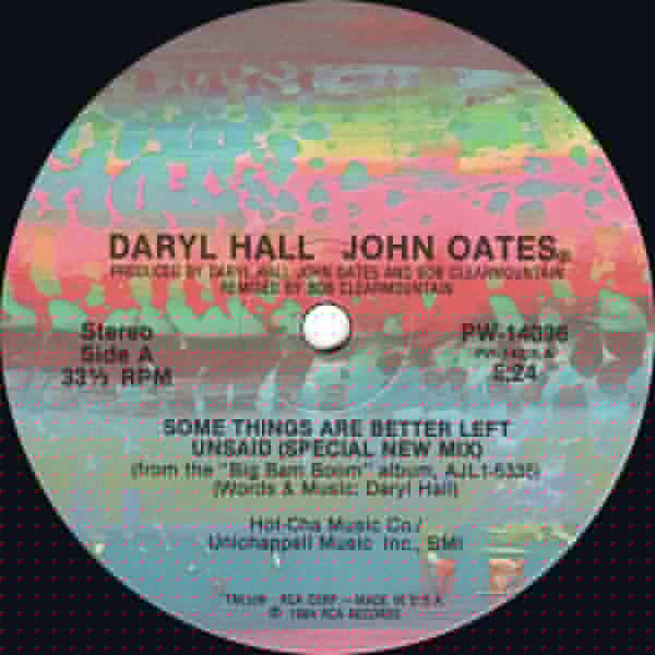 Certaines choses sont mieux de ne pas les dire Daryl Hall et John Oates
