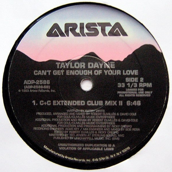 Can't Get Enough Of Your Love Taylor Dayne