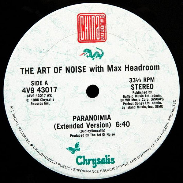 Paranoimia (Extended Version) 2 The Art Of Noise,Max Headroom