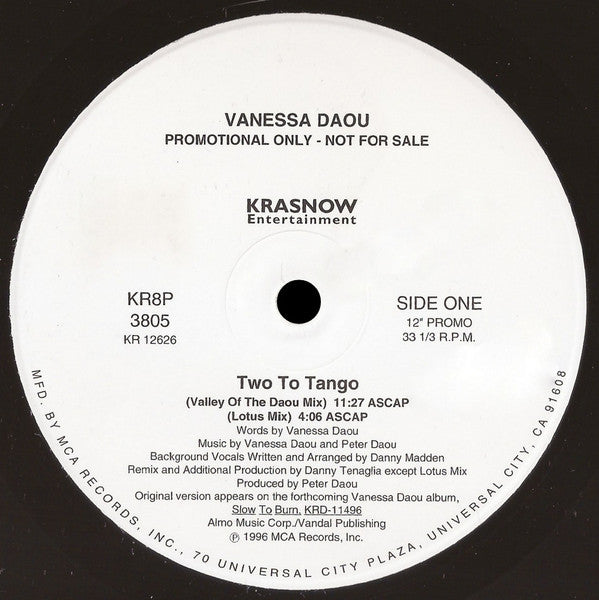 Deux pour le tango Vanessa Daou