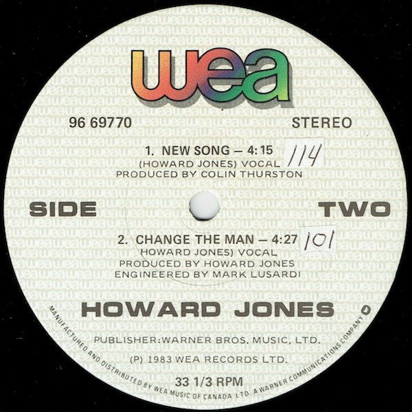 New Song Howard Jones