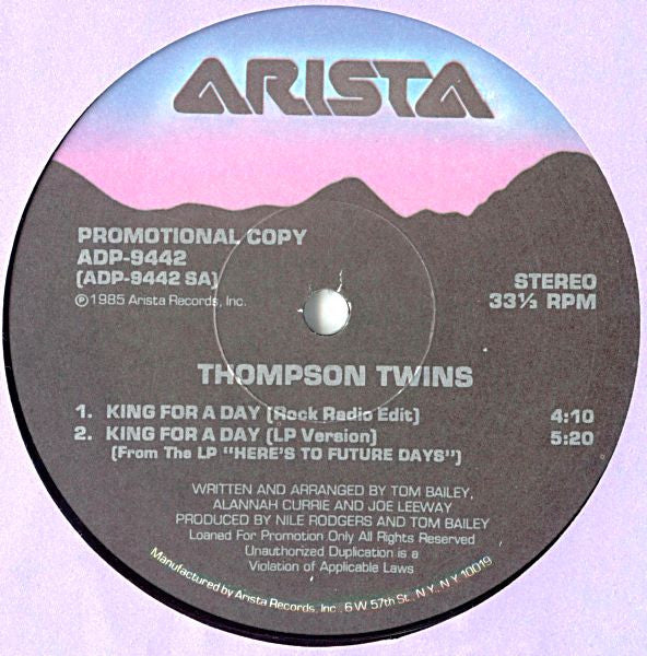 Rollover / King For A Day Thompson Twins