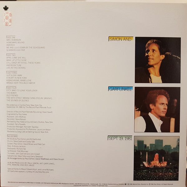 The Concert In Central Park Simon & Garfunkel