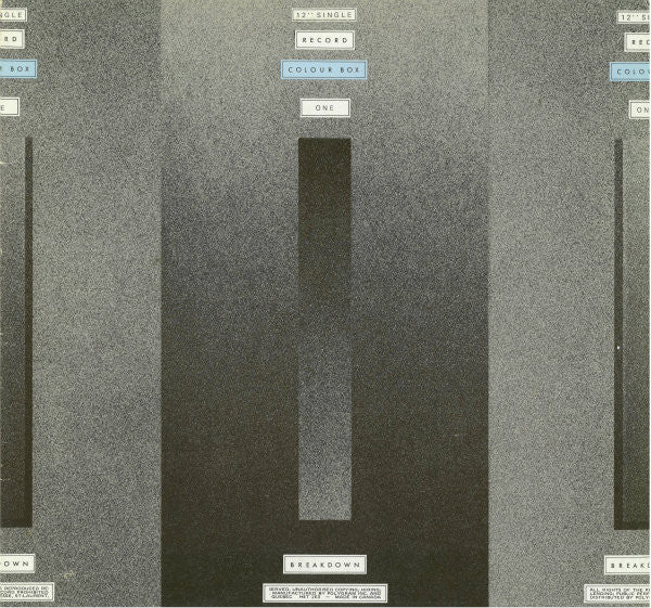 Breakdown (Second Version) Colourbox