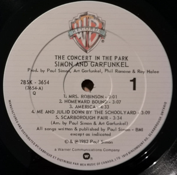 The Concert In Central Park Simon & Garfunkel