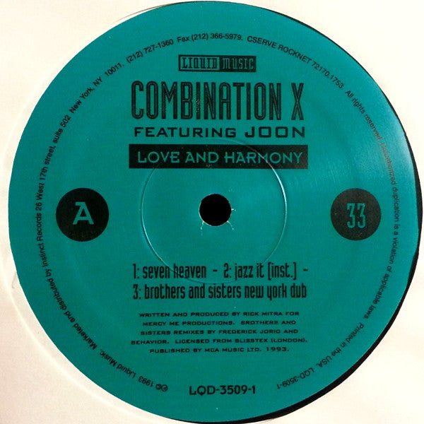 Love And Harmony Combination X,Joon