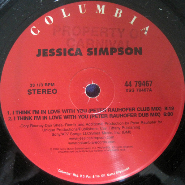 Je crois que je suis amoureux de toi Jessica Simpson