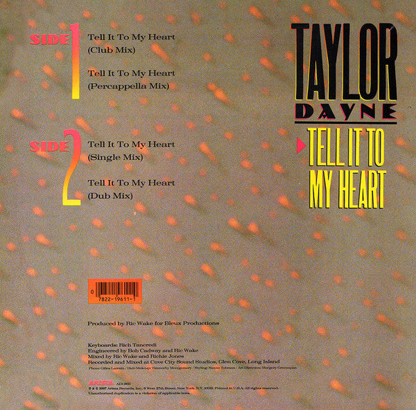 Tell It To My Heart Taylor Dayne