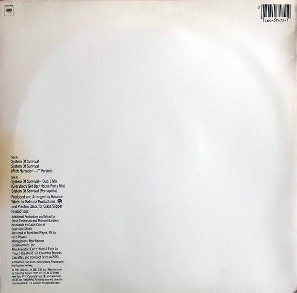 Système de survie (mix 12") Terre, Vent et Feu