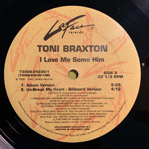 I Don't Want To / I Love Me Some Him Toni Braxton