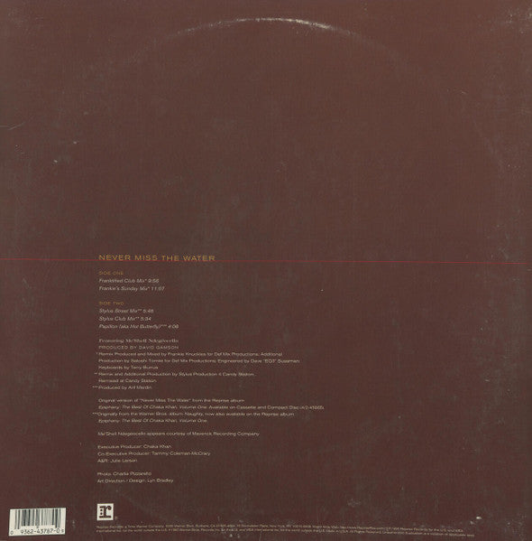 Never Miss The Water Chaka Khan,Me'Shell NdegéOcello