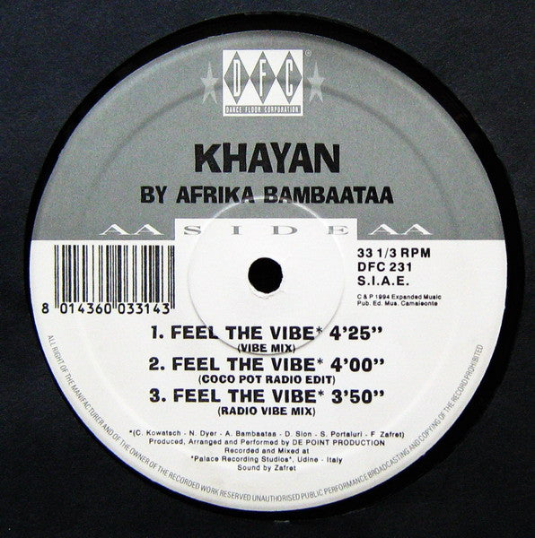 Feel The Vibe 3 Afrika Bambaataa,Khayan & The New World Power