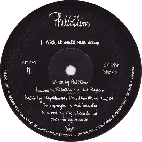 J'aimerais qu'il pleuve Phil Collins