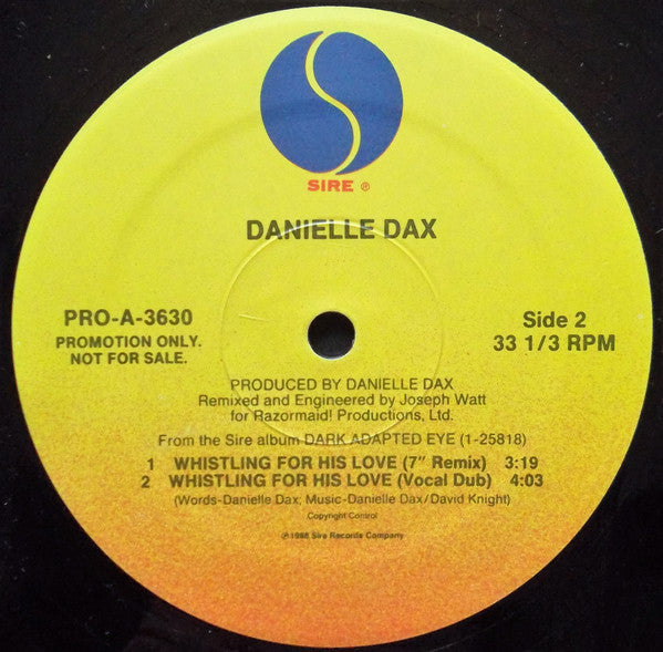 Siffler pour son amour Danielle Dax