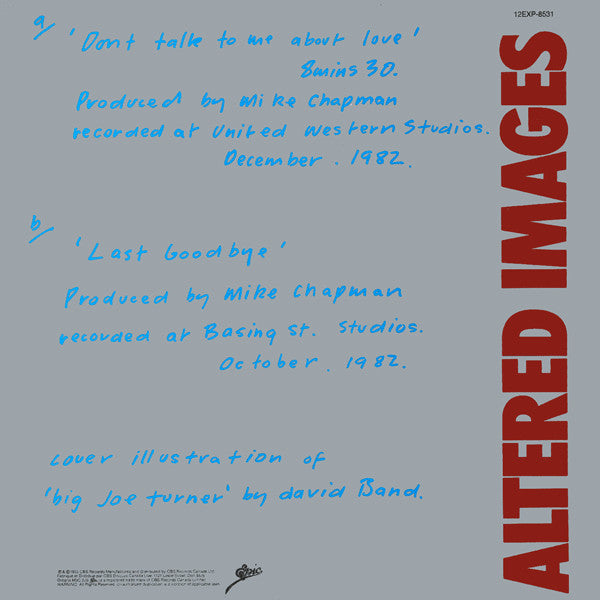 Don't Talk To Me About Love Altered Images