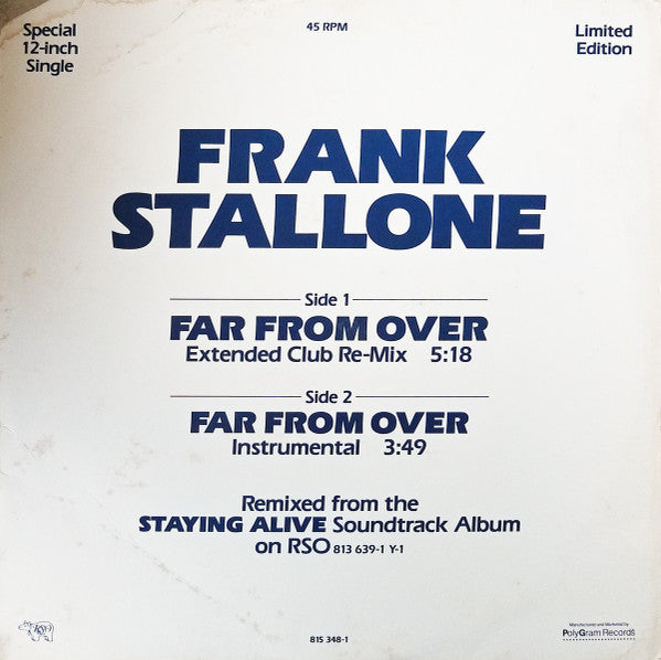 Far From Over Frank Stallone