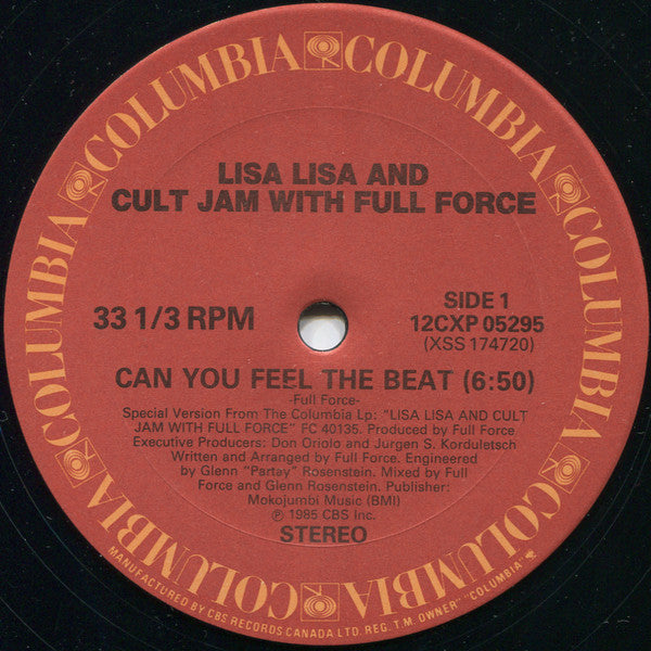 Can You Feel The Beat Lisa Lisa & Cult Jam,Full Force