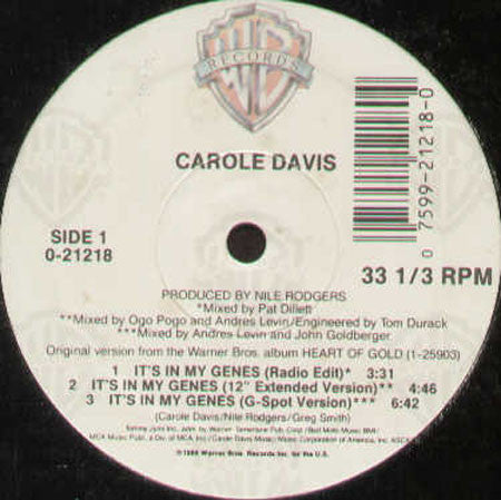 C'est dans mes gènes Carole Davis