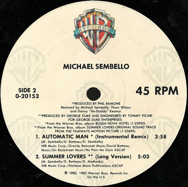 Homme automatique Michel Sembello