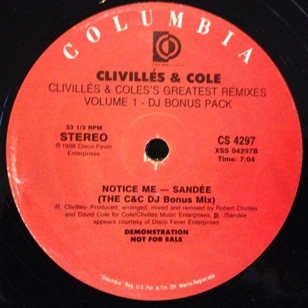 Clivillés & Cole's Greatest Remixes (Volume 1 - DJ Bonus Pack) | Rectangle Triangle  