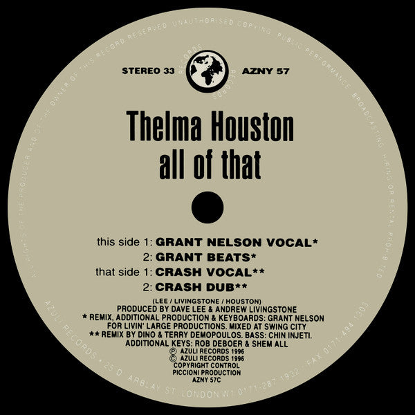 All Of That Thelma Houston