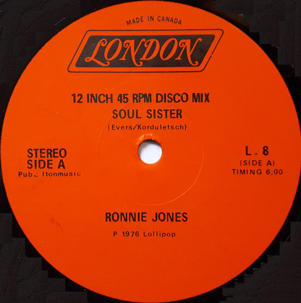 Soul Sister Ronnie Jones