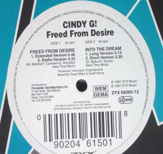 Freed From Desire 2 Cindy G!