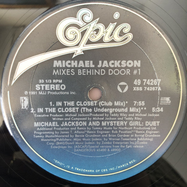 In The Closet (Mixes Behind Door #1) Michael Jackson