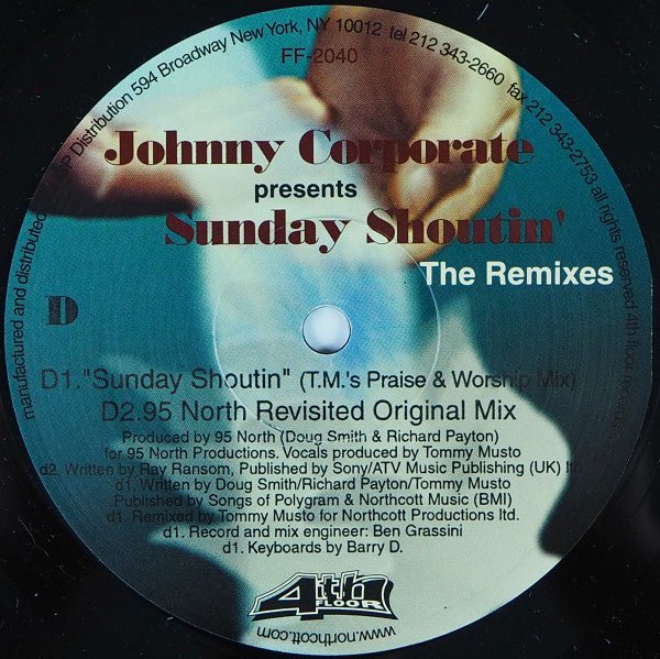 Sunday Shoutin' (The Remixes) Johnny Corporate
