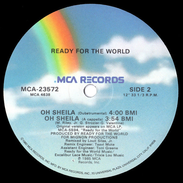 Oh Sheila Ready For The World