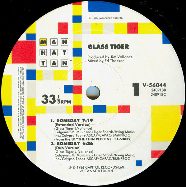 Un jour / Ne m'oublie pas (quand je serai parti) Tigre de verre