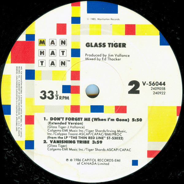 Un jour / Ne m'oublie pas (quand je serai parti) Tigre de verre