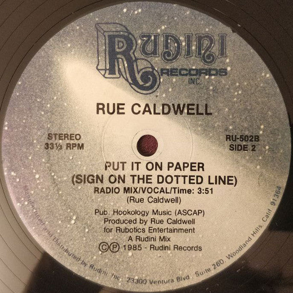 Put It On Paper (Sign On The Dotted Line) Rue Caldwell