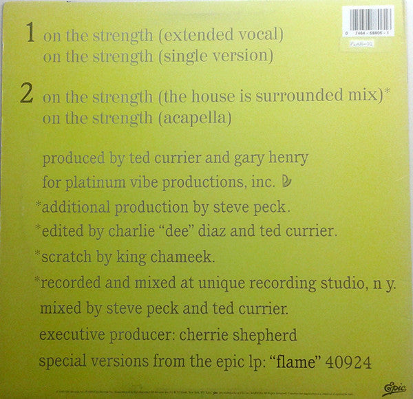 On The Strength Flame Braithwaite,Tony Terry